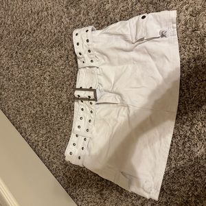 Princess Polly white denim skirt